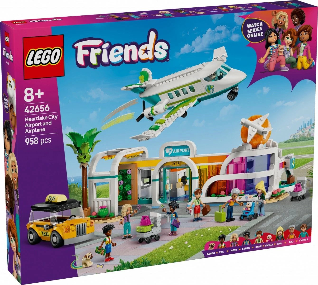 Set ndërtimi LEGO Friends 42656 Airplane and Airport in Heartlake City, 958 pjesë