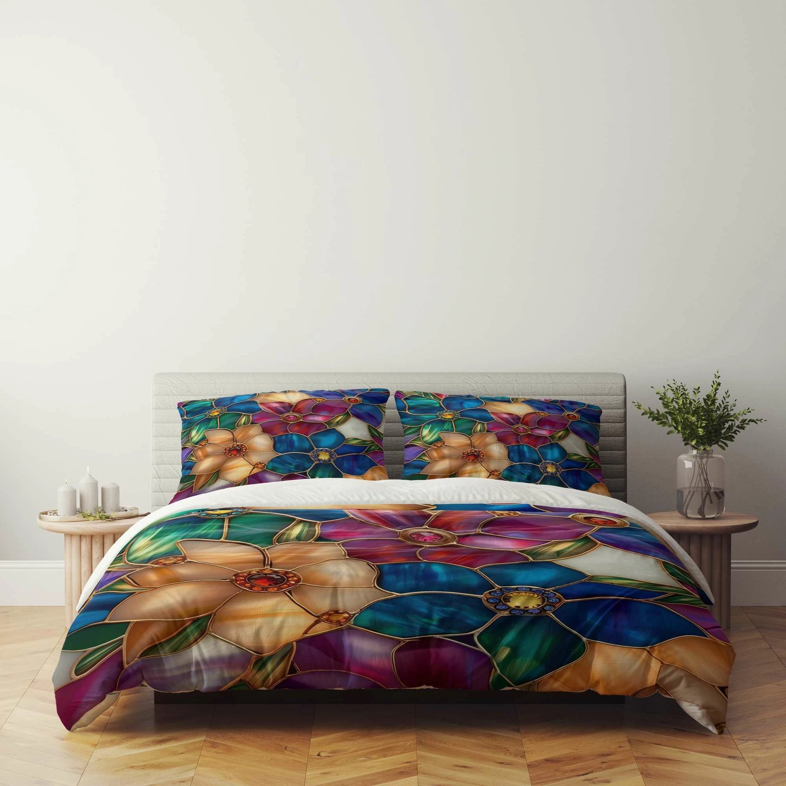 Set mbulesë për jorgan dopio, L'essentiel, shumëngjyrësh, FLW_DVT25-33