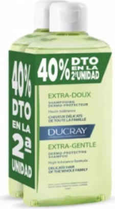 Shampon balancues DUCRAY Extra-Gentle unisex 2x400ml