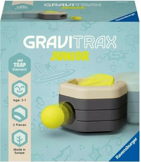 Aksesor GraviTrax Junior Dropper, Ravensburger, 3 pjesë, plastikë