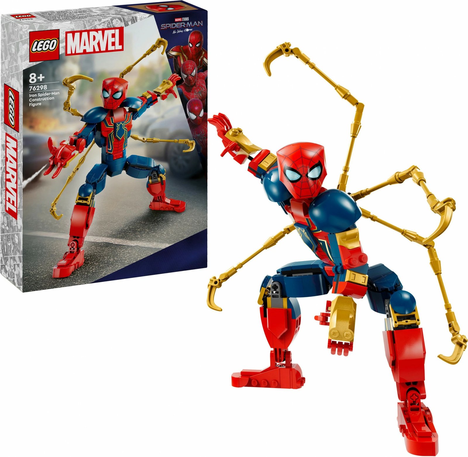 Set ndërtimi LEGO Iron Spider-Man 76298, 303 pjesë, shumëngjyrësh Set ndërtimi LEGO Iron Spider-Man 76298, 303 pjesë, shumëngjyrësh
