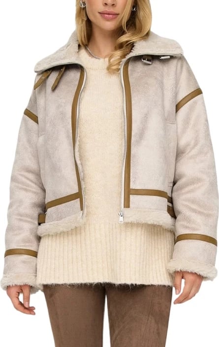 Pallto Only femra, beige