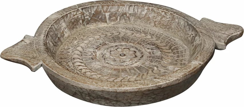 Tabaka dekorative prej druri, ngjyrë kafe, 55x44x8cm Tabaka dekorative prej druri, ngjyrë kafe, 55x44x8cm