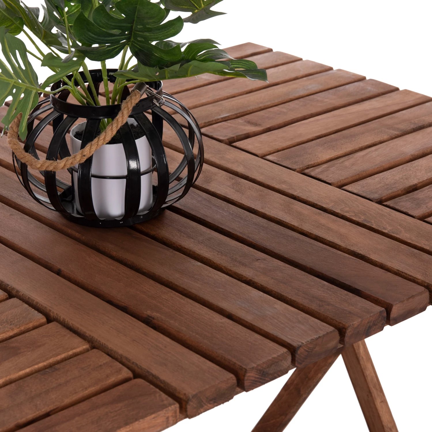 Tavolinë regjisori Limnos, dru i fortë, ngjyrë arre, FH5649.01, 120x80x75cm