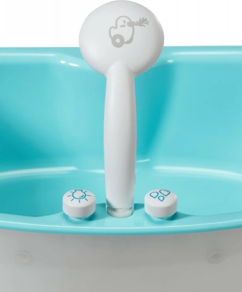 Vaskë lodër për kukulla, Baby Born (Zapf), 832691-116722, me drita & tinguj, dush i heqshëm automatik, kërkon 4xAA, blu e bardhë, me rosak spërkatës