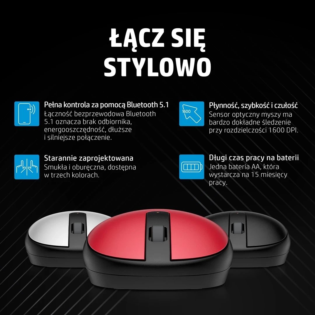 Maus HP 240 Empire Red Bluetooth