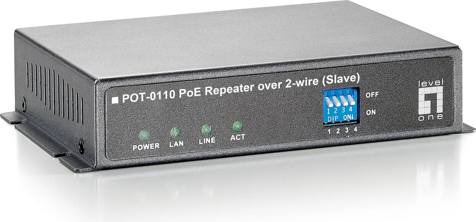Repeater rrjeti LevelOne PoE, 400 m, 60 Mbit/s, i zi