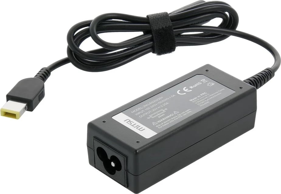 Karikues laptopi Mitsu për Lenovo Yoga, 45W, 20V 2.25A, prizë 11.0x4.5 mm, i zi