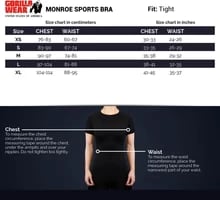 Sports bra Gorilla Wear,e zezë