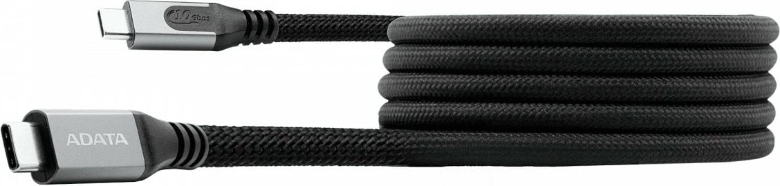 Kabllo USB-C në USB-C magnetike, Adata, CACCU3-100W-100AN-BK, USB 3.2 Gen 2 10Gbps PD 100W 1m, e zezë