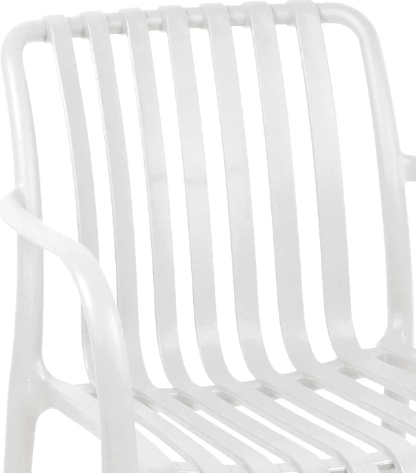 Karrige Zoi pp ngjyrë bardhë 58.5x54x80cm