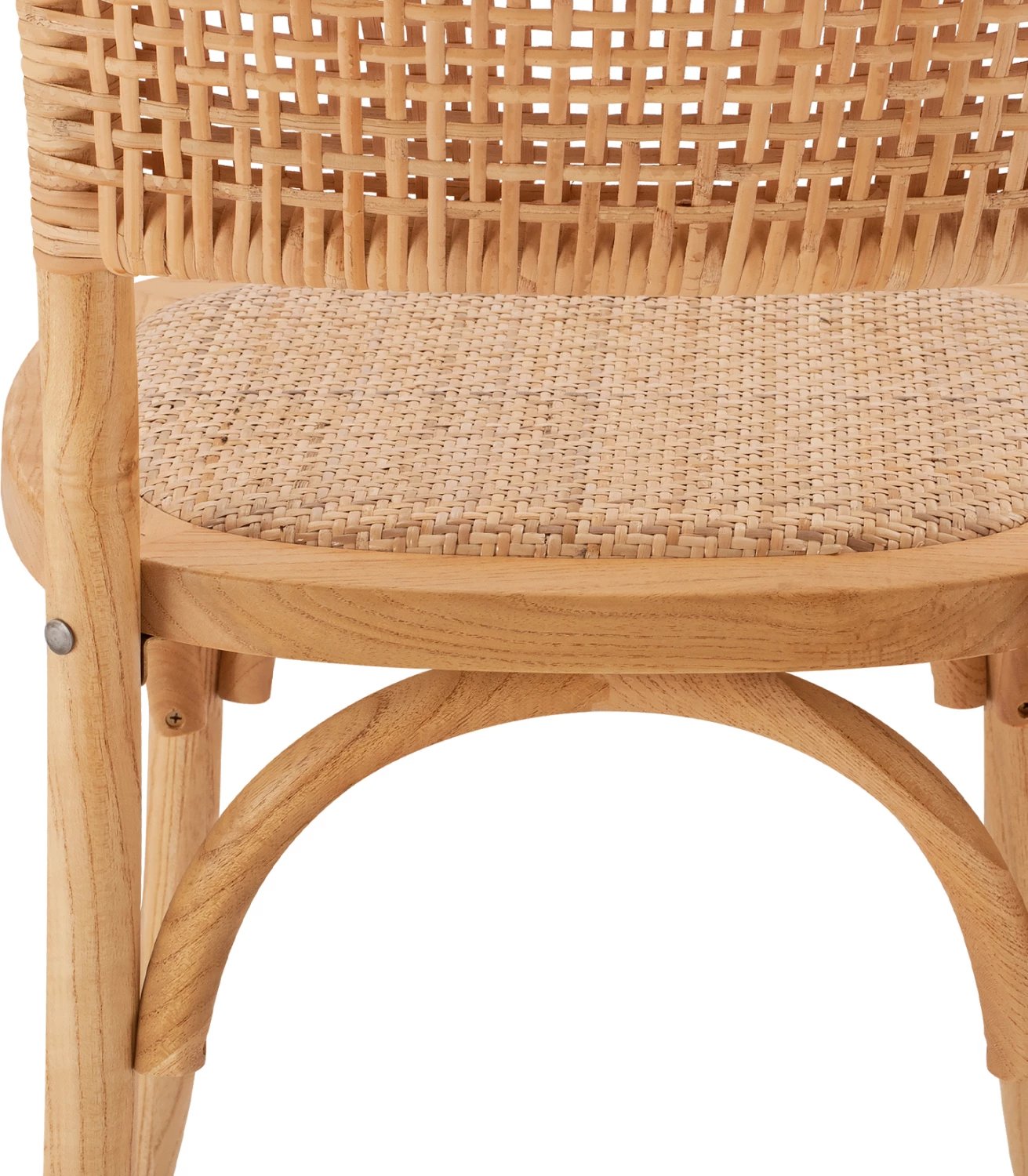 Karrige druri me ratan, ngjyrë natyrale, FH8752.01, 49x54x89 cm