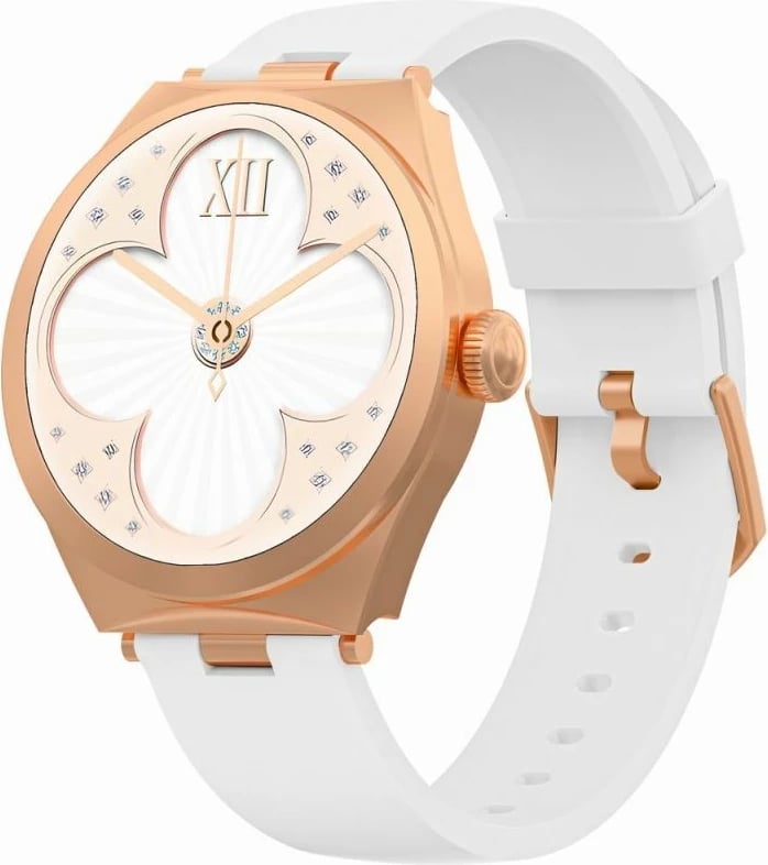 Smartwatch Gravity për femra, rozë e bardhë