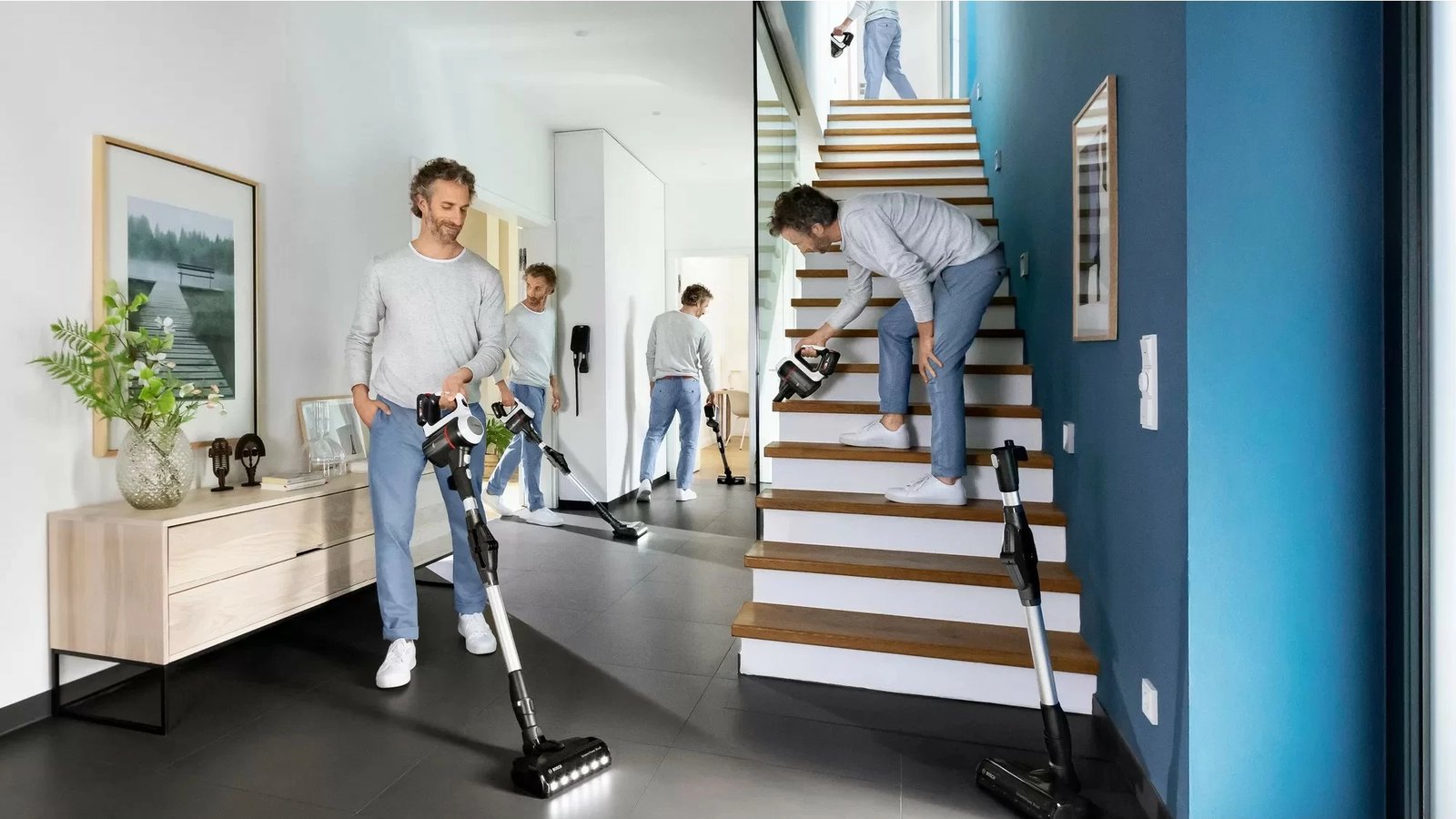 Fshesë stick 2-në-1 Bosch BBS711W, pa qese, 0.3L, e bardhë Fshesë stick 2-në-1 Bosch BBS711W, pa qese, 0.3L, e bardhë