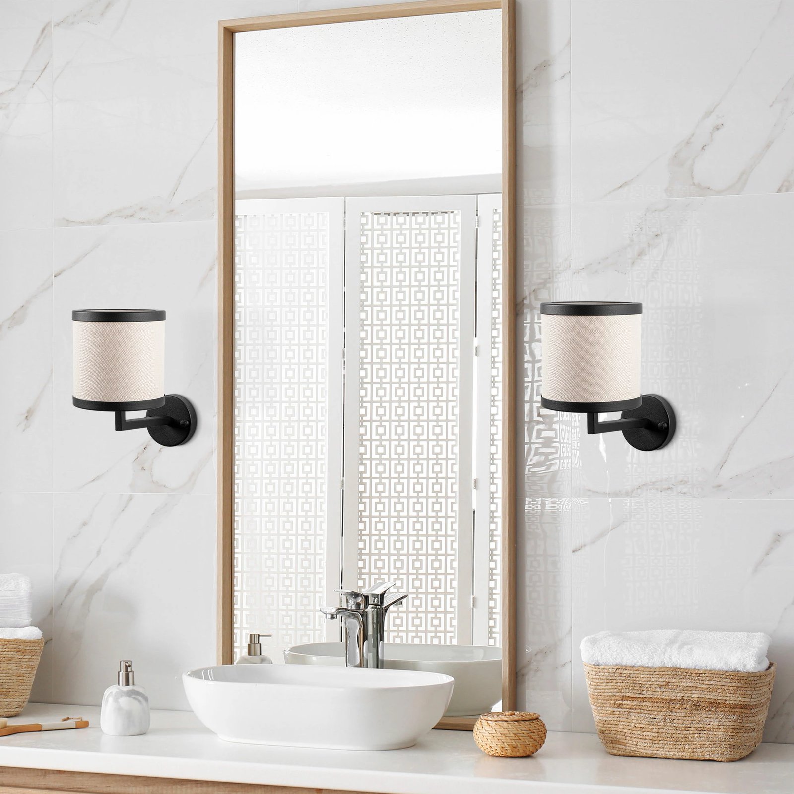 Llambë muri Opviq, Way - 11608, e zezë dhe e bardhë