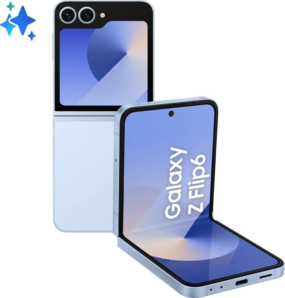 Celular Samsung Galaxy Z Flip6, 6.7", 12+512GB, blue