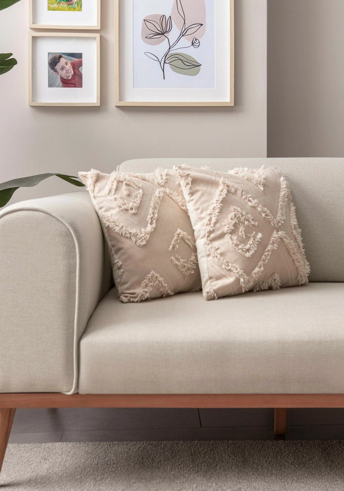 Set mbulesash për jastëkë (2 copë), Evila Originals, bezhë, 2028