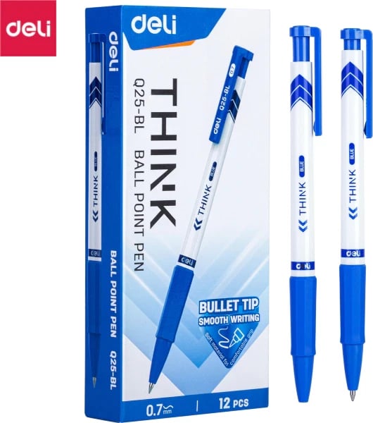 DELI KIMIK BALLPOINT Q25BL BLUE 0.7 1/12