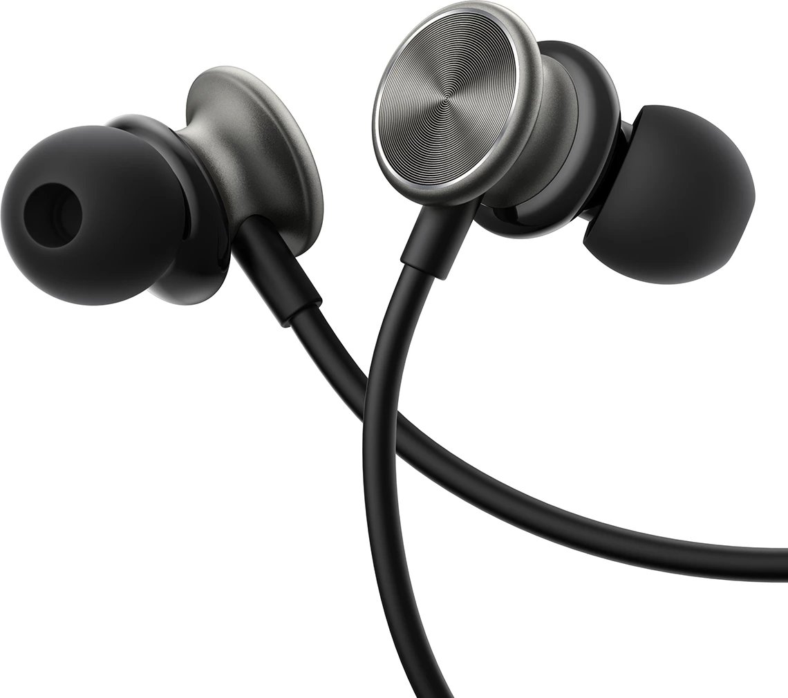 Kufje me tela Joyroom JR-EW03, in-ear, 1.2m, mikrofon, gri e errët