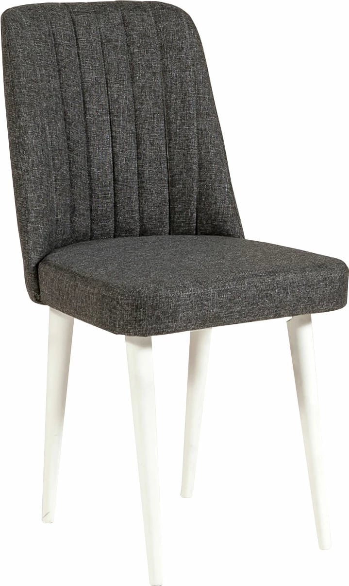 Set tavoline me karrige (4 copë), Hanah Home Vina 1053, e zgjatshme, anthracite dhe e bardhë