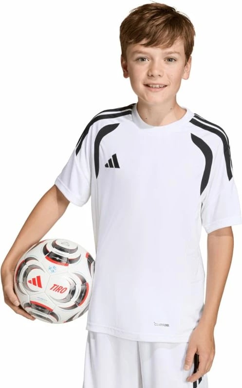 Fanellë futbolli për fëmijë adidas, e bardhë