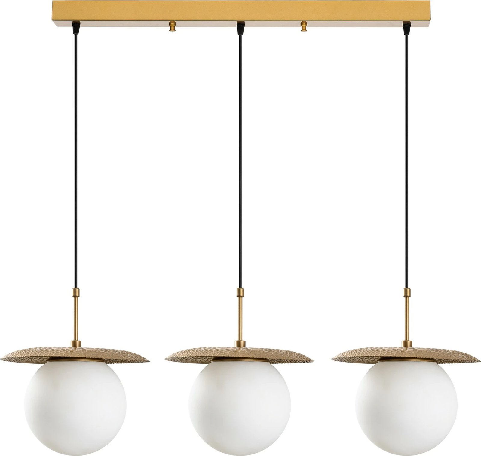 Llambë tavani Opviq, Anemon, ngjyrë ari, 3 drita