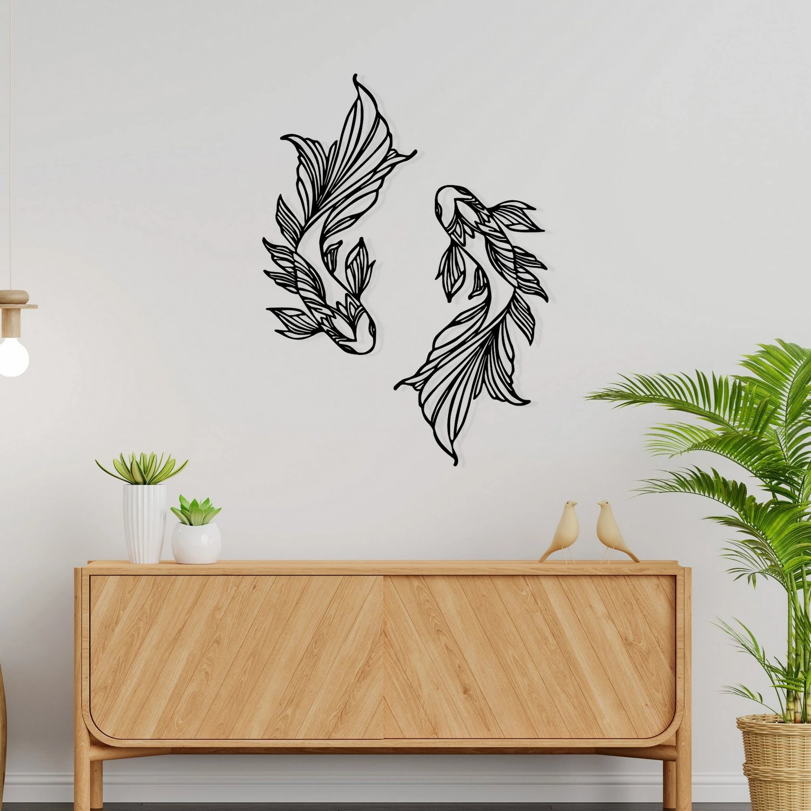 Aksesor dekorativ metalik për mur, Wallity, Verano