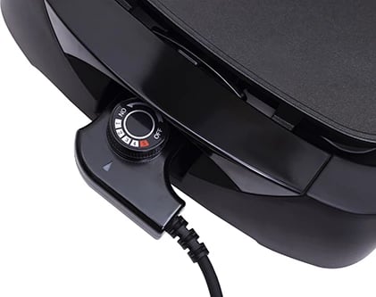 Grill elektrik, Adler, AD 6610, pllakë 38x28 cm, kapak xhami, dy sipërfaqe: e sheshtë dhe me vija, 3000W max