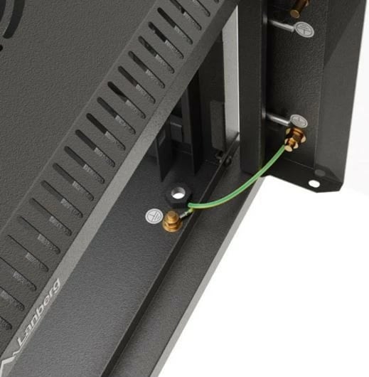 Kabinet RACK montim muri, Lanberg WF11-3306-10B, 10", 6U, 300x300 mm, derë xhami, IP20, ngjyrë e zezë