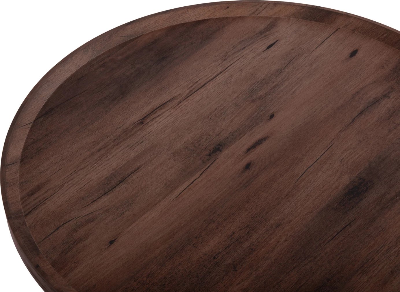 Tavolinë kafeje MARGON FH18026 MDF, ngjyrë druri kafe e errët, Φ80x40.5H cm.