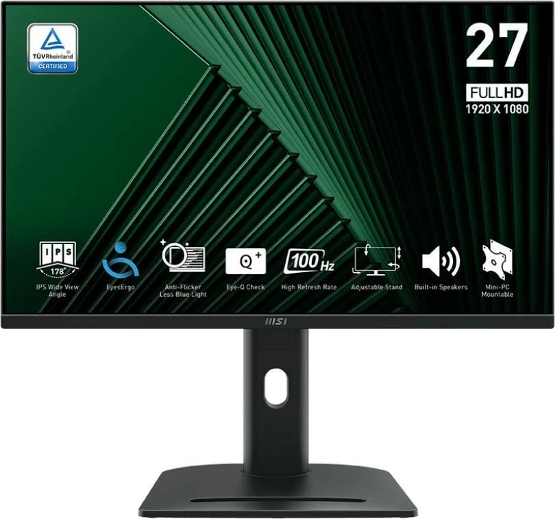 Monitor MSI PRO MP275PG 27 inç, IPS, Full HD, 100Hz, 1ms, zi