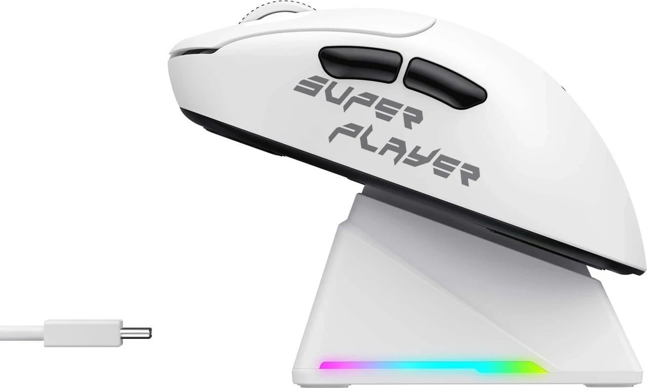 Maus gaming HAVIT StarBlaze-1, me ose pa kabllo, 26000 DPI, i bardhë dhe i zi