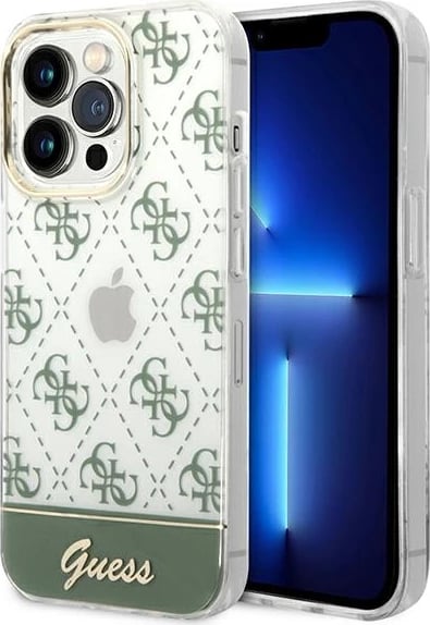Mbështjellës Guess GUHCP14XHG4MHA për iPhone 14 Pro Max 6.7", hardcase, khaki Mbështjellës Guess GUHCP14XHG4MHA për iPhone 14 Pro Max 6.7", hardcase, khaki