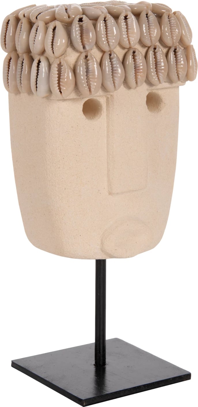 Dekor tavoline fytyrë, gur Paras, në qëndrim metalik të zi, FH4313, 9x6x19 cm. Dekor tavoline fytyrë, gur Paras, në qëndrim metalik të zi, FH4313, 9x6x19 cm.