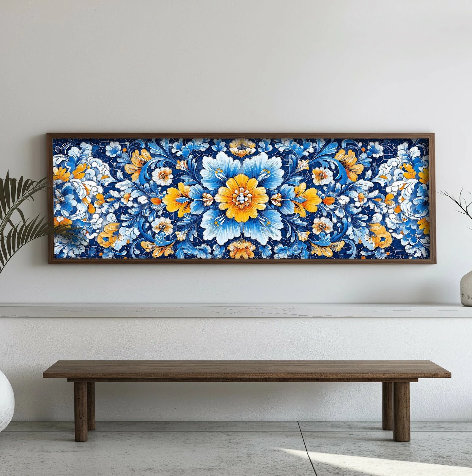 Pikturë dekorative me kornizë, MDF, Wallity, EMR063, shumëngjyrëshe