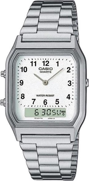 Orë dore CASIO Vintage Edgy Collection unisex, e bardhë
