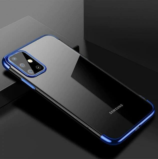 Mbështjellës Hurtel Clear Color 0.3mm për Samsung Galaxy A72, TPU, Kaltër/Transparent