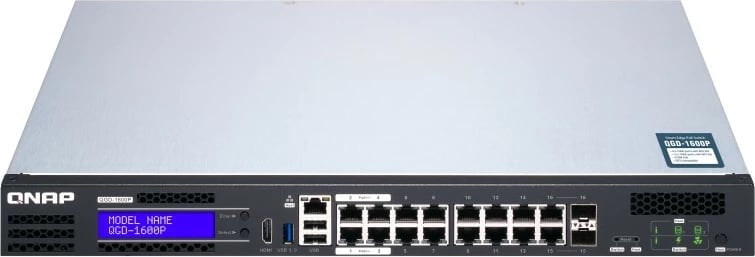 Switch QNAP QGD-1600P, 16+4 porte PoE, rackmount