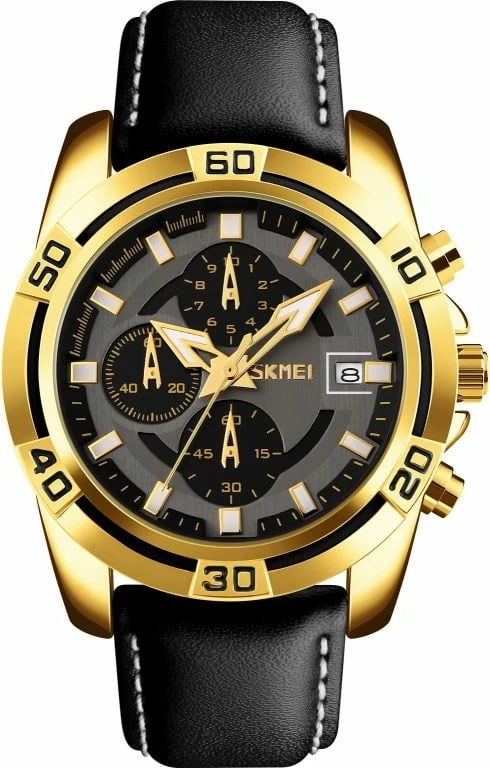 Orë dore për meshkuj Skmei, e zezë