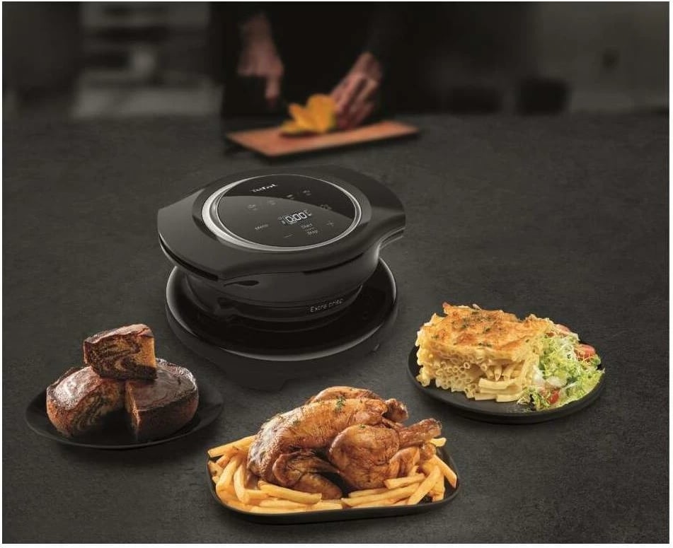 Kapak Extra Crisp për Cook4me, Tefal, EY150830, 4 funksione automatike, temperaturë 70-200°C, ekran digjital, i zi