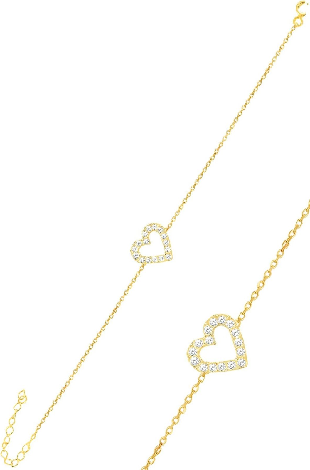 Byzylyk argjendi ngjyrë ari, zemra, Jumeon, SGTL11581