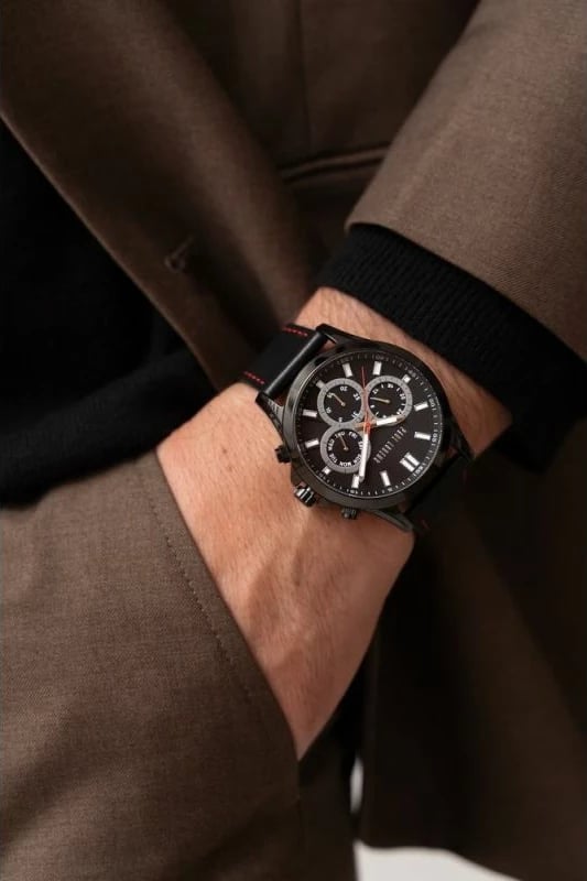 Orë dore për meshkuj Paul Lorens, e zezë