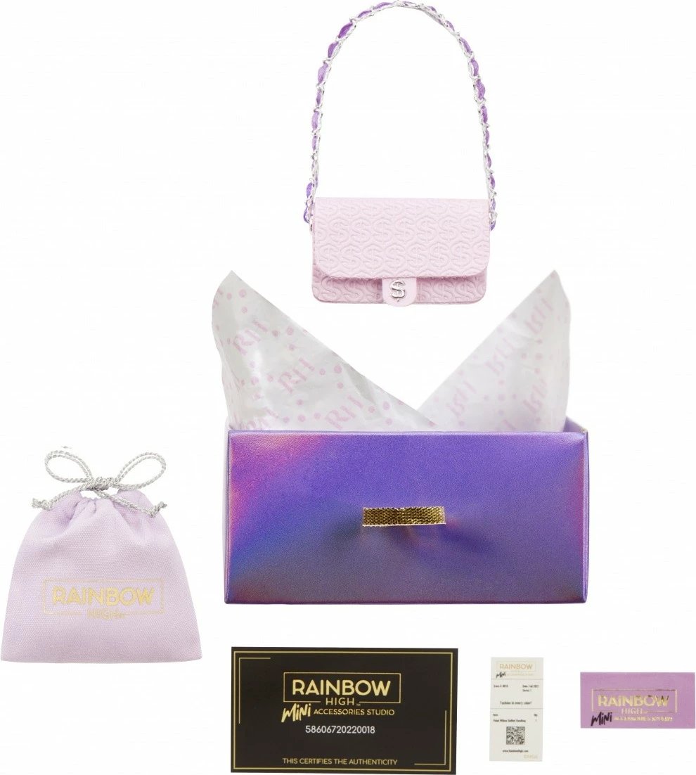 Set çanta aksesorësh Rainbow High Accessories Studio Series 1, për kukulla, Mix Set çanta aksesorësh Rainbow High Accessories Studio Series 1, për kukulla, Mix
