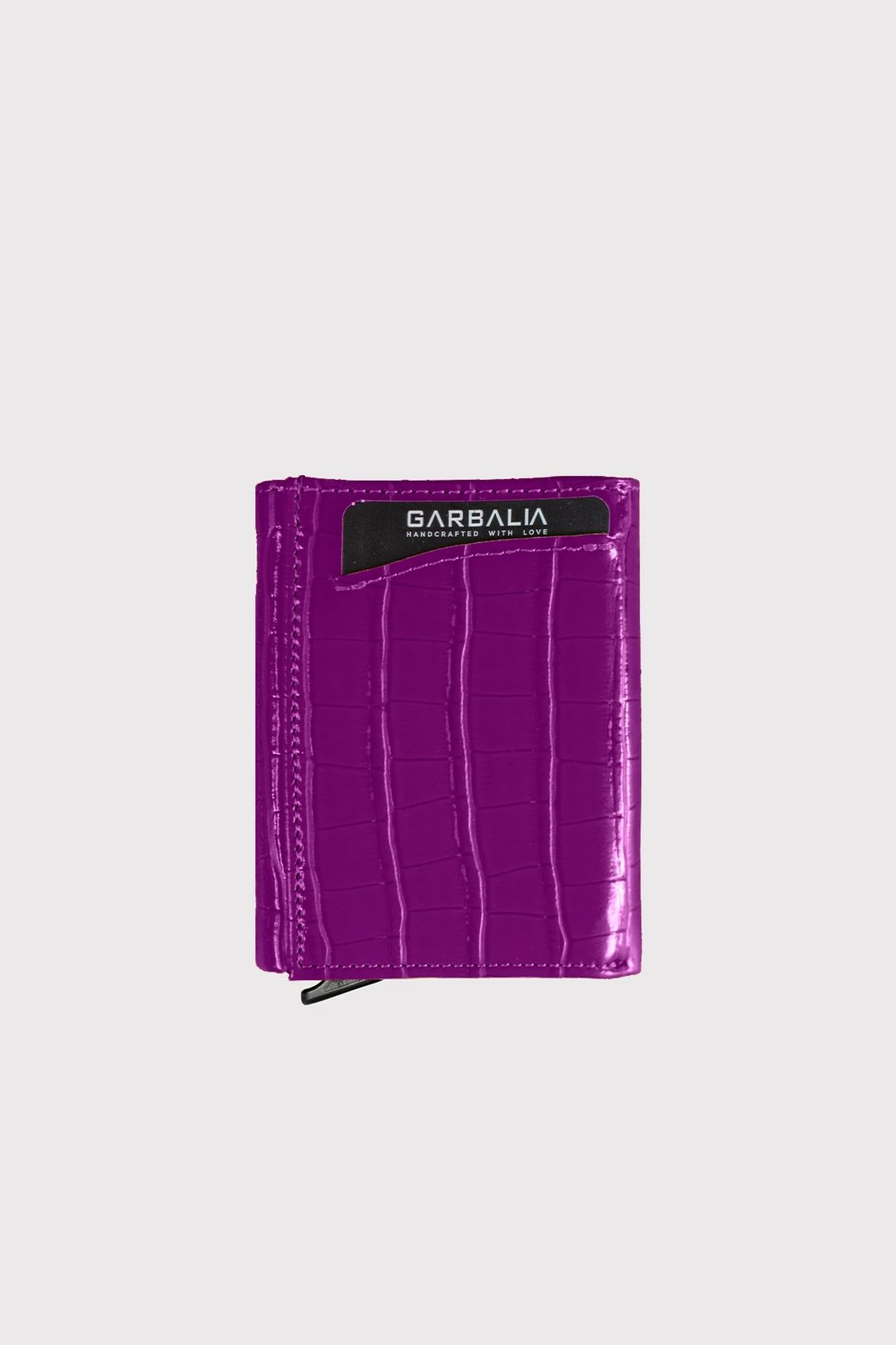 Portofol uniseks Zoozie Bags, Malta Croco, ngjyrë damson
