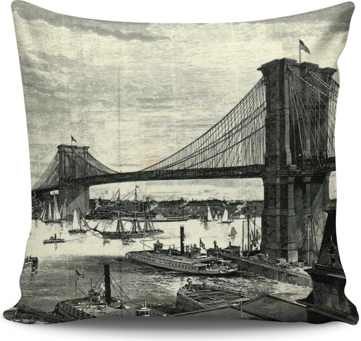 Jastëk Aberto Design, BRKRLNT-1, shumëngjyrësh, 43x43cm