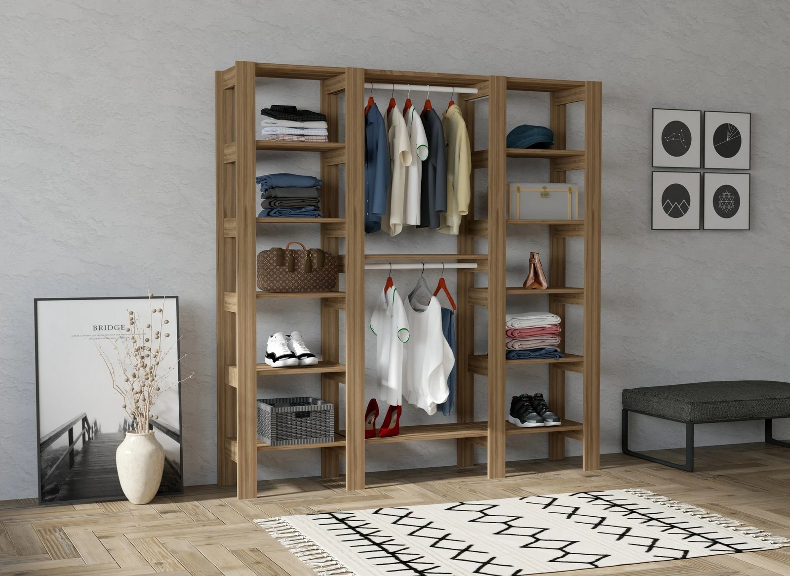 Dollap Hanah Home, City, ngjyrë arre