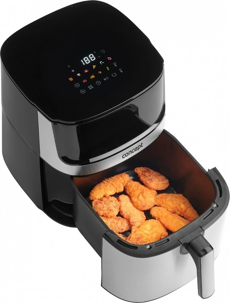 Fritezë me ajër Concept FR8010 7L 1500W me ekran me prekje, e zezë