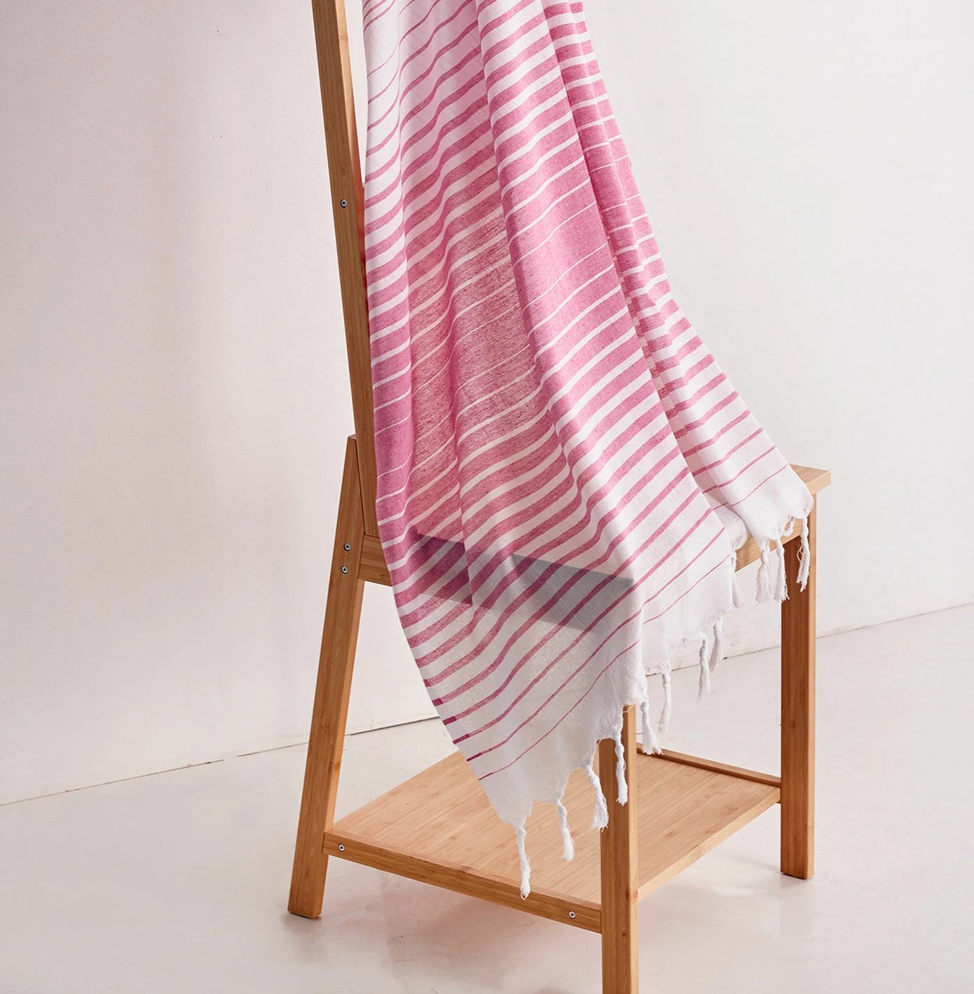 Peshqir plazhi Fouta, ngjyrë fuchsia, Mijolnir, Golge, 90x180cm