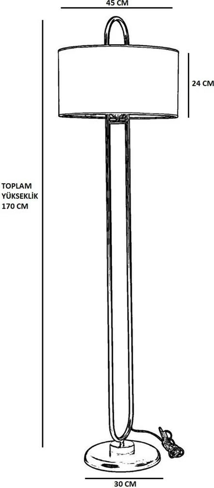 Llambë dyshemeje Opviq, ngjyrë mustard, 8513-8