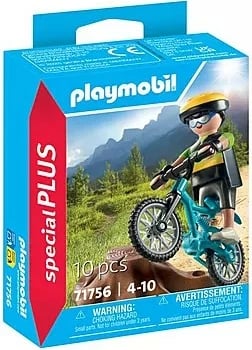 Set lodrash Playmobil Special Plus 71756 Mountain Biker, plastikë, 10 pjesë